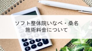 ソフト整体院いなべ・桑名の施術料金